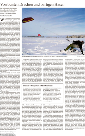 Frankfurter Allgemeine Zeitung Snowkiten